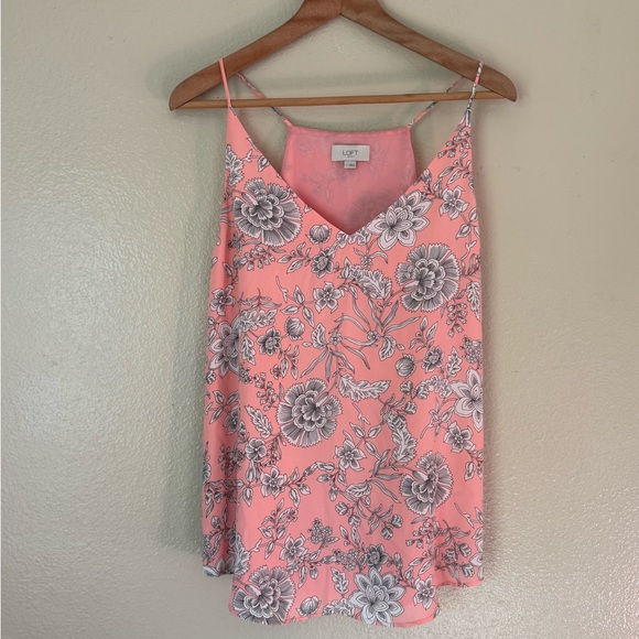LOFT Tops - ❇️LOFT Pink Floral Camisole Top 2 for $22❇️